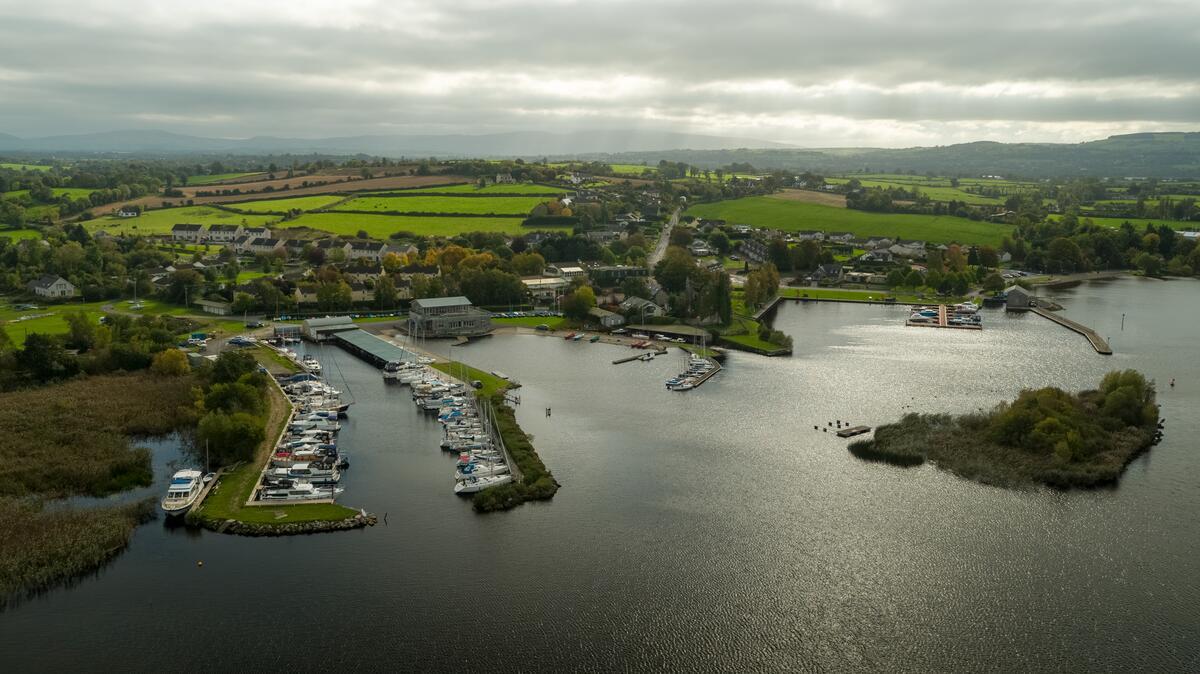 Aerial view, Dromineer Harbour, Co Tipperary
