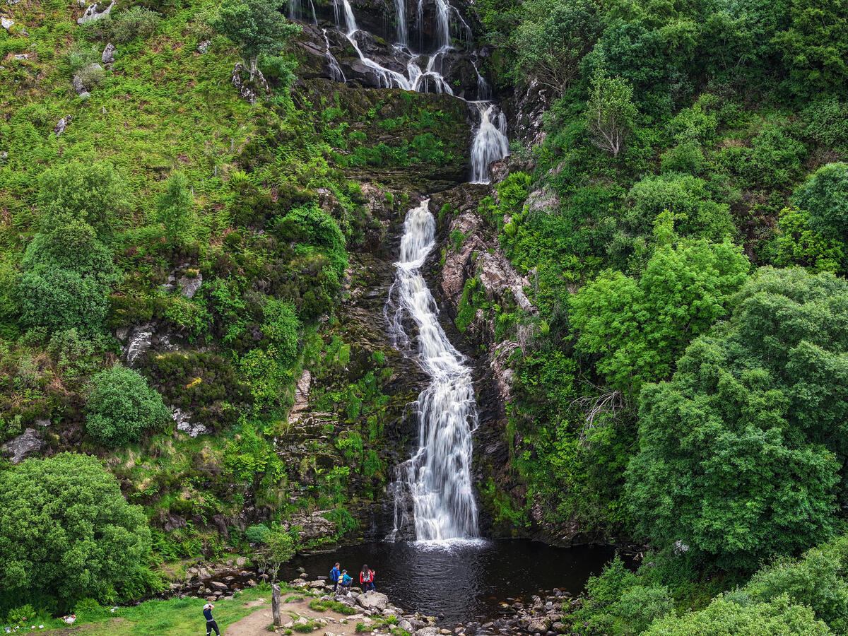 Ardara and its historic masonry bridge