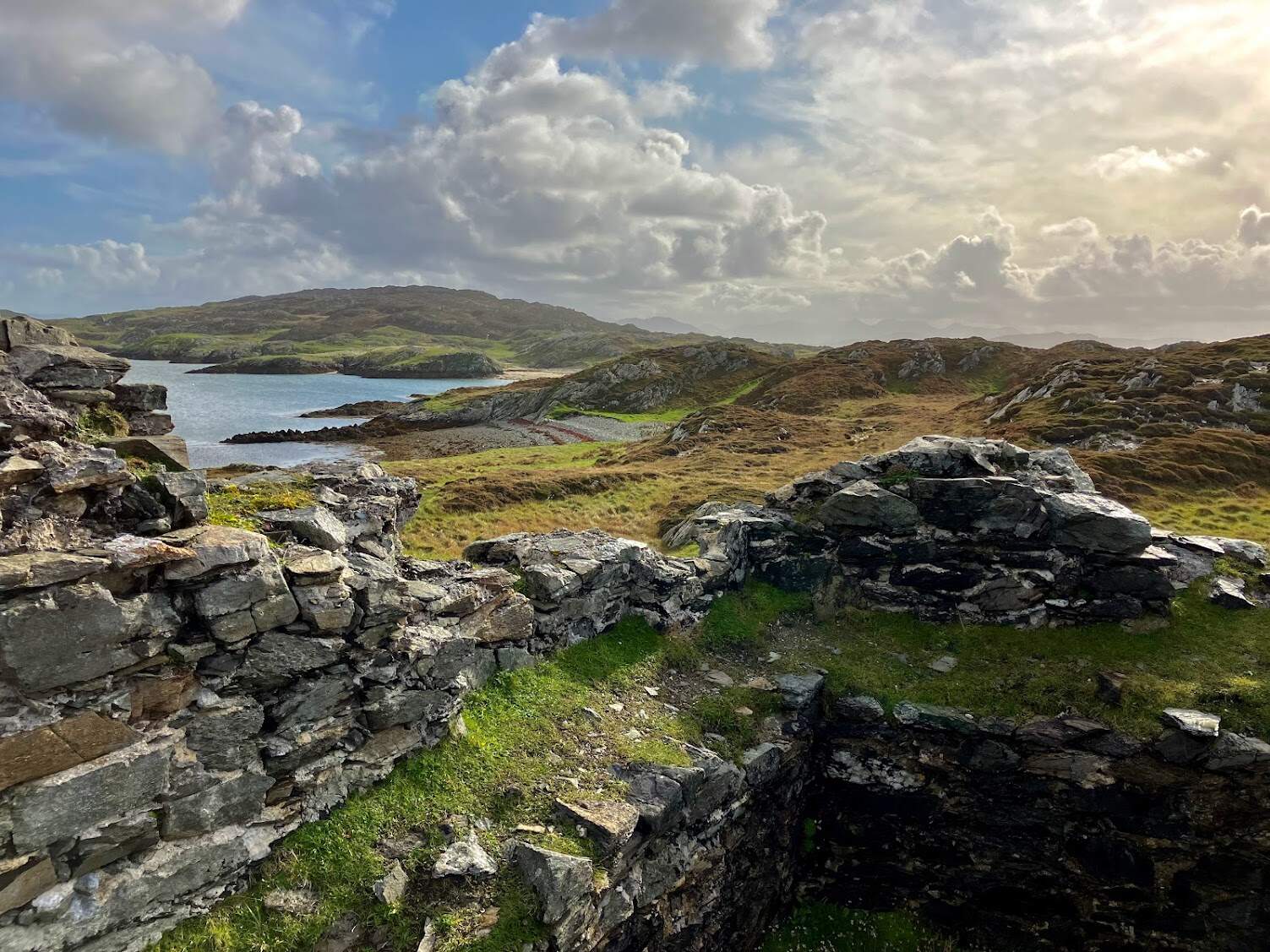 View, Cromwell's Barracks, Inishbofin Island, Co Galway