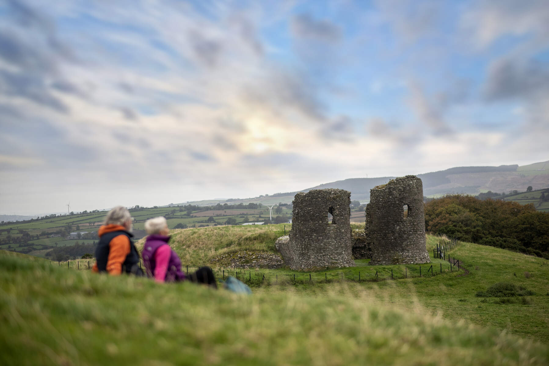 Couple hiking in the Sperrins, Co. Tyrone