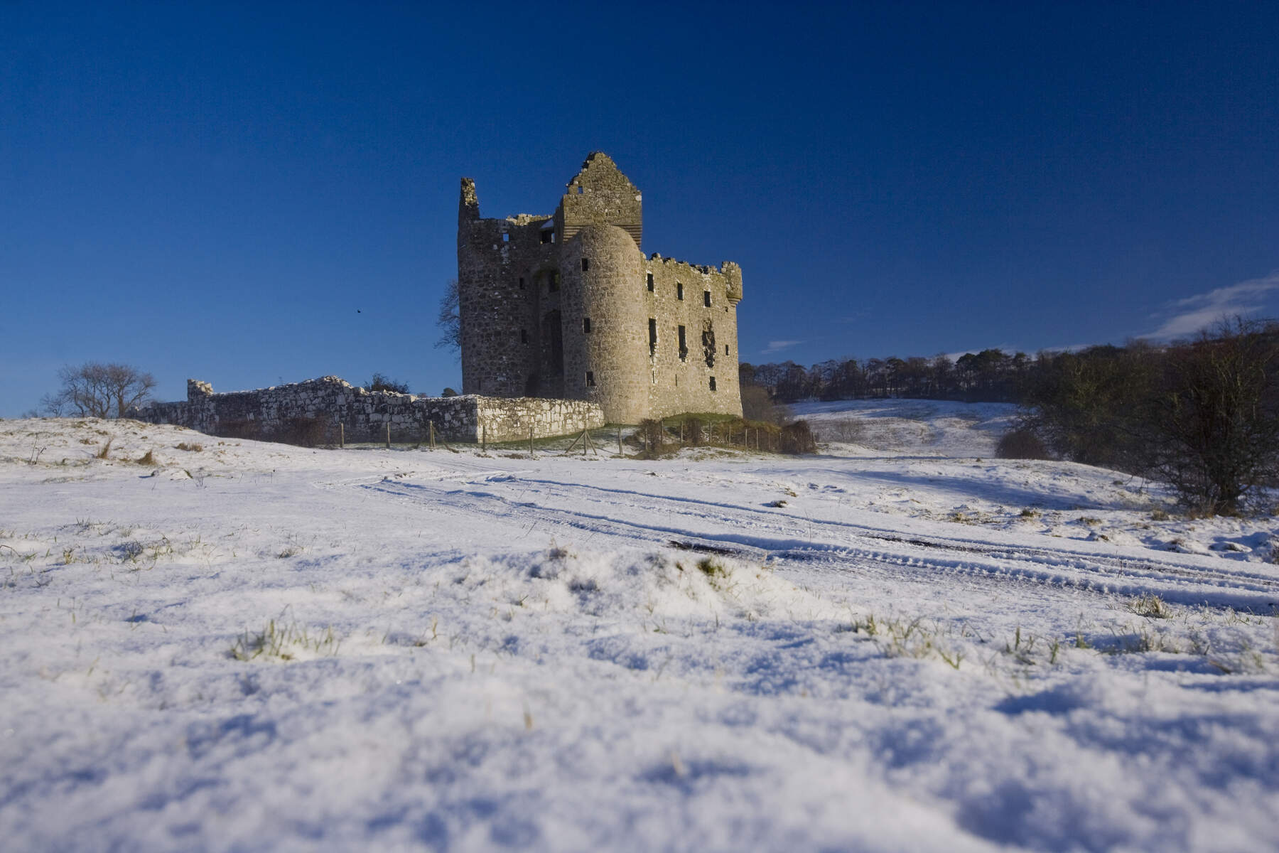 Monea Castle in Winter, Co. Fermanagh