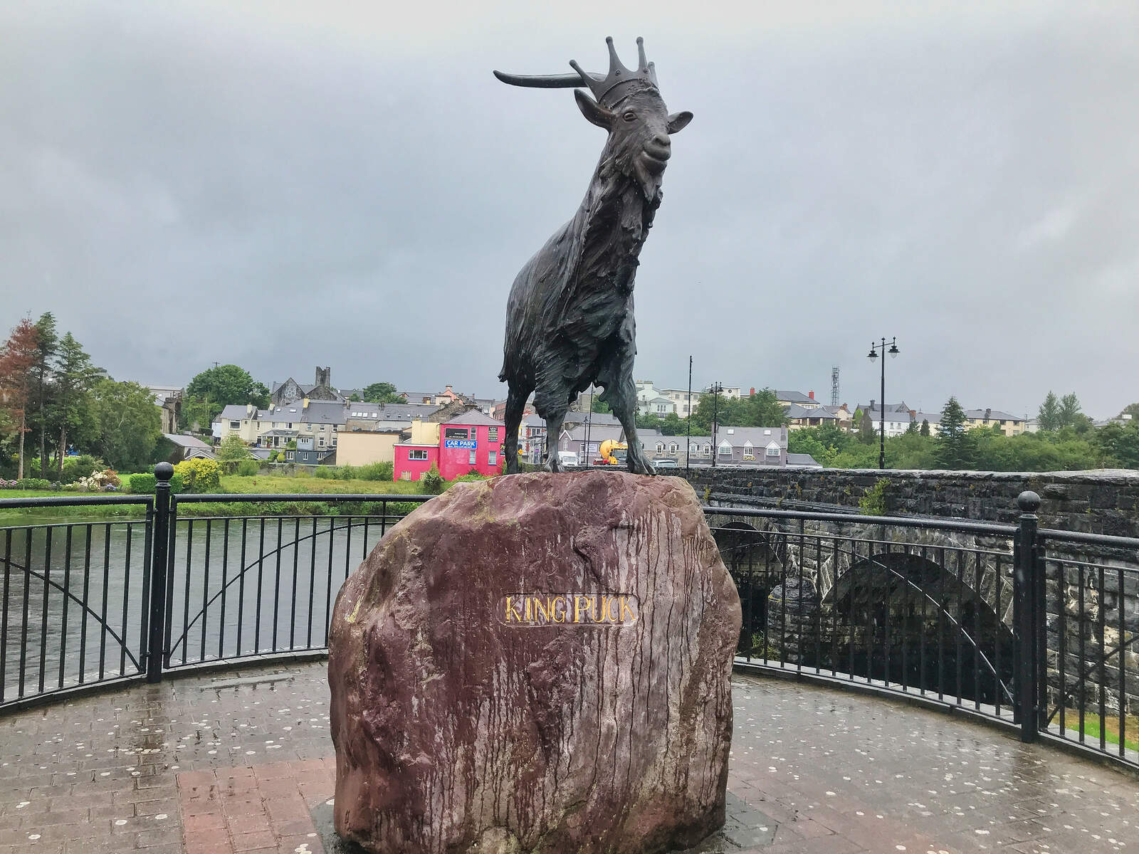 Statue, King Puck, Killorglin, Co Kerry