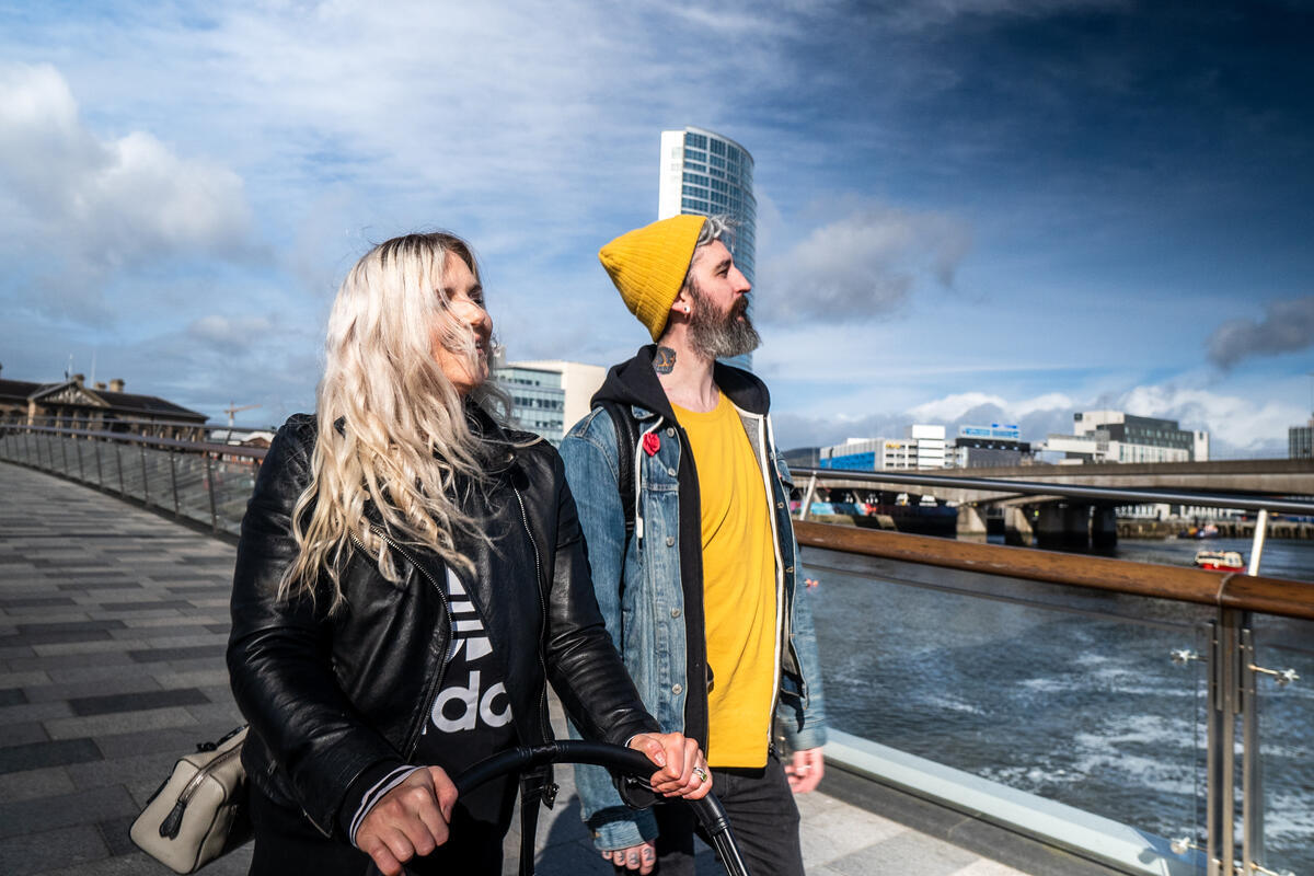 Strolling the Martime Mile, Titanic Quarter, Belfast, Co. Antrim